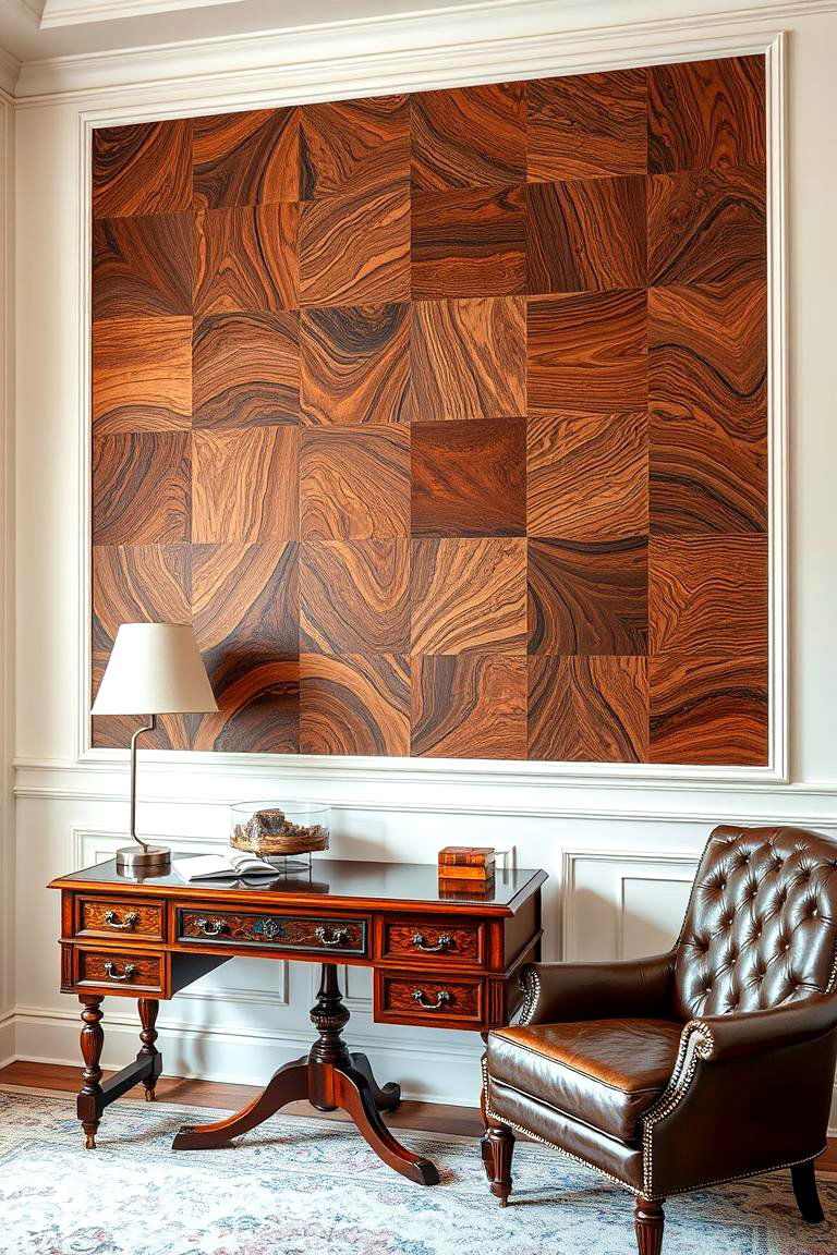 Inlaid Wood Patterns - 24 Wood Trim Accent Wall Ideas
