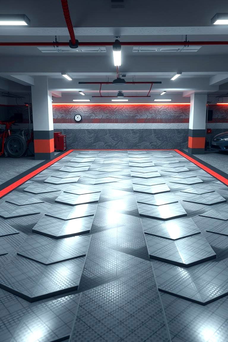 Innovative 3D Garage Flooring Effects - 24 Garage Flooring Ideas
