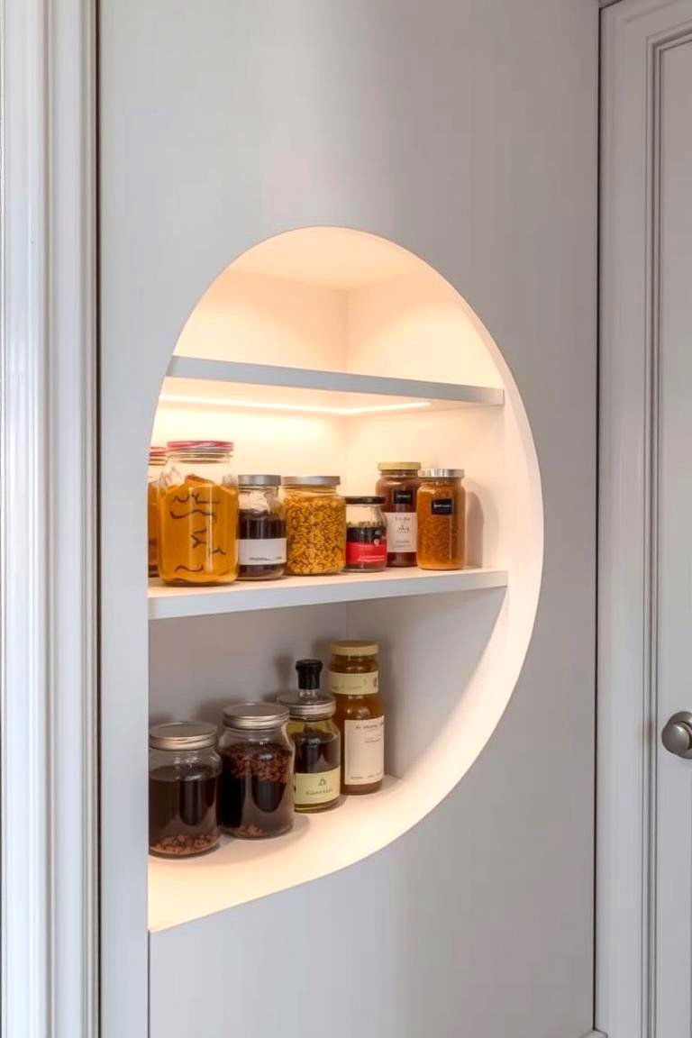 Innovative Corner Shelving - 24 Small Pantry Ideas