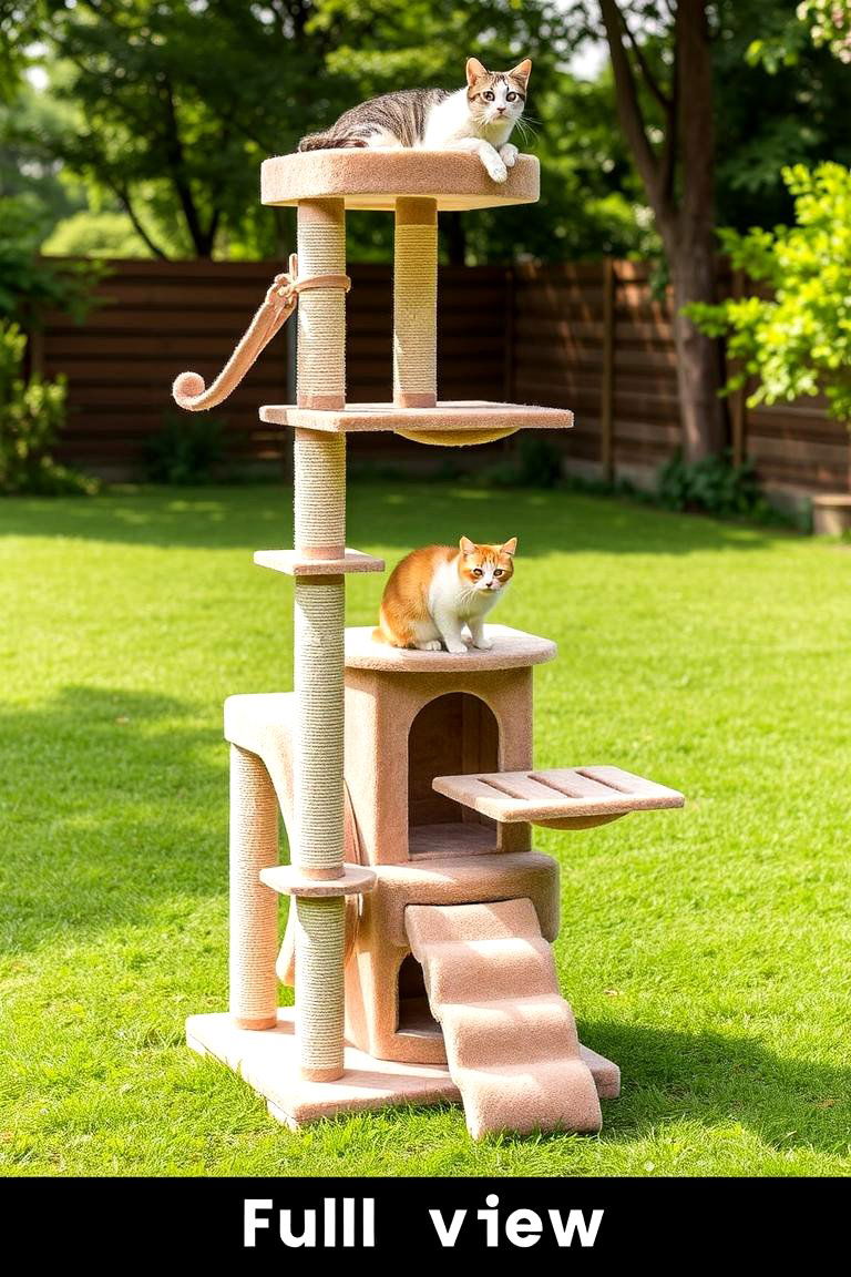 Innovative Foldable Transportable Cat Tree - 24 Outdoor Cat Tree Ideas