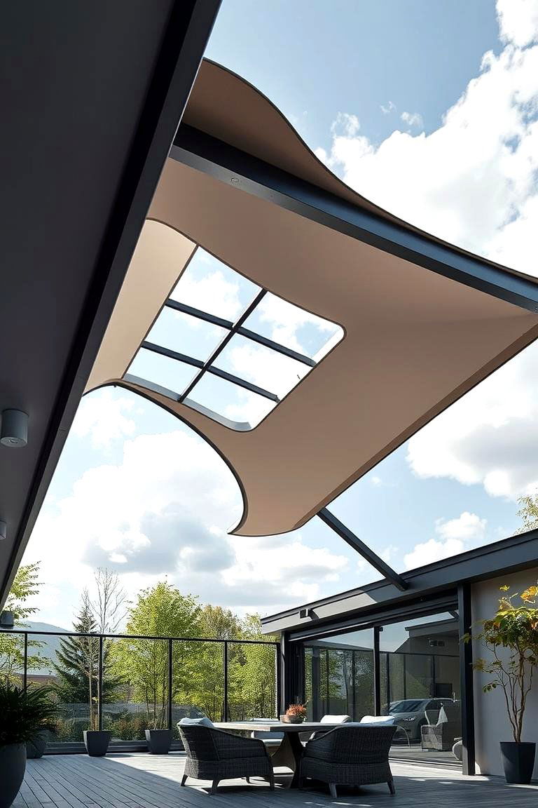 Innovative Folding Roof Mechanism - 24 Gable Patio Roof Design Ideas