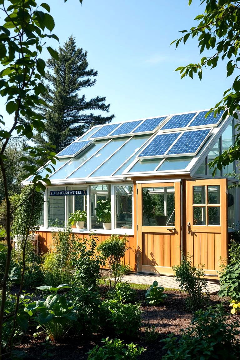 Innovative Green Energy Greenhouse and Shed - 24 Greenhouse and Shed Combo Ideas