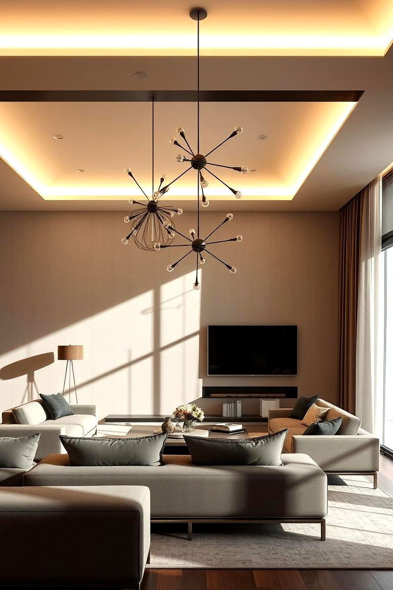 Innovative Industrial Lighting Solutions - 24 Industrial Living Room Ideas