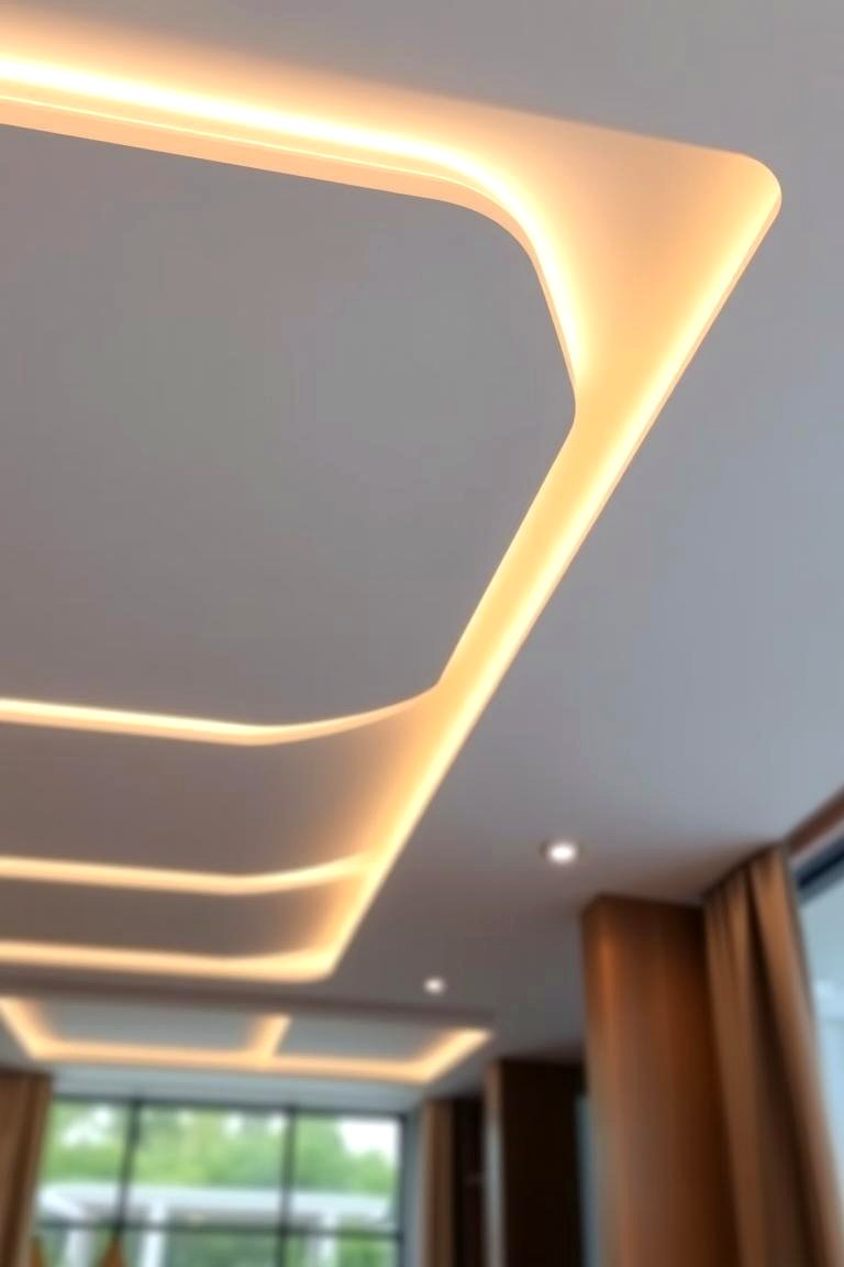 Innovative LED Accent Trim - 24 Ceiling Trim Ideas