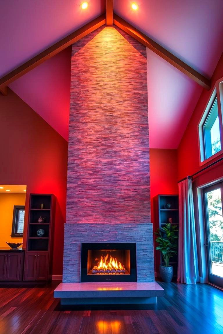 Innovative Lighting Solutions - 24 Rooms With Fireplaces With Vaulted Ceilings Features