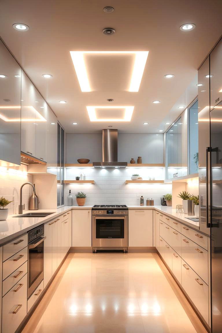 Innovative Lighting Solutions - 24 Galley Kitchen Ideas