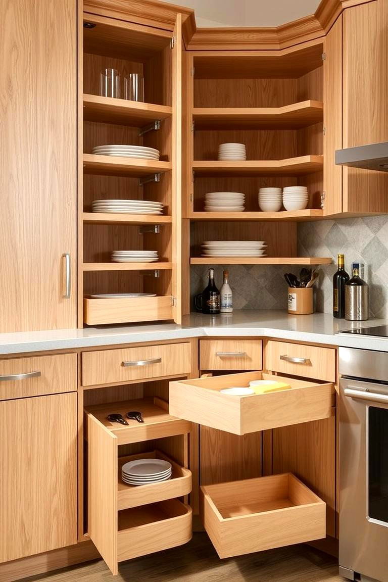 Innovative Maple Storage Solutions - 24 Maple Kitchen Cabinets Ideas