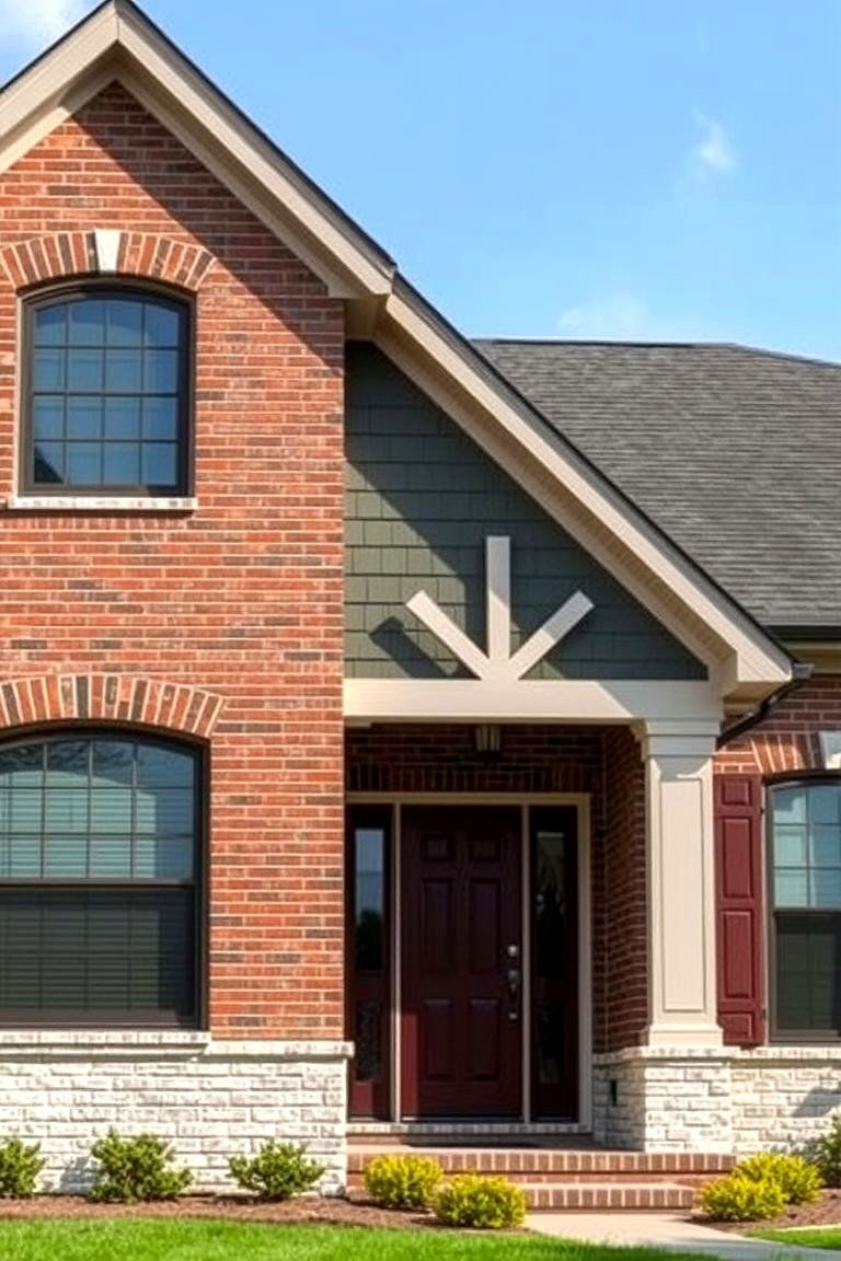 Innovative Material Synergy - 24 Vinyl Siding and Brick Combinations