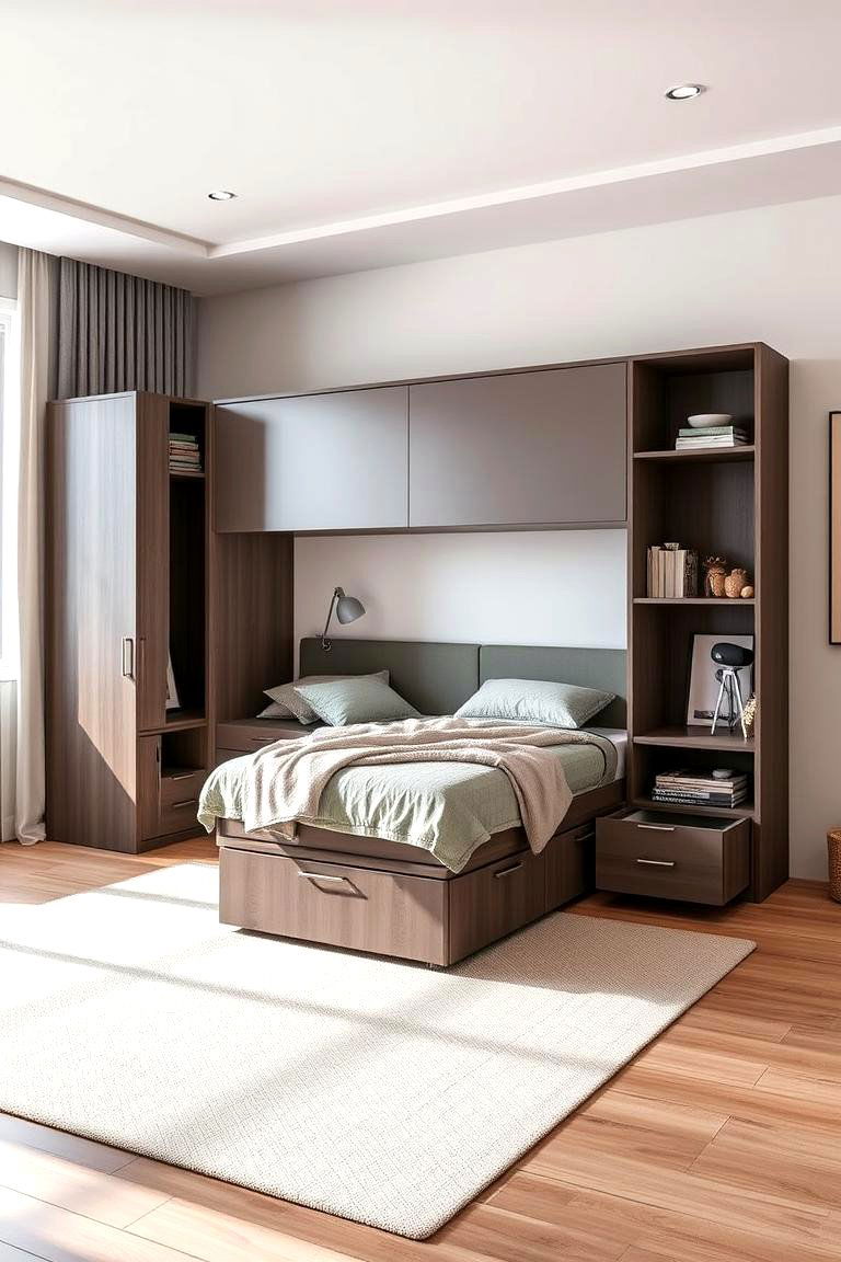 Innovative Modular Corner Bed for Versatility - 24 Corner Bed Ideas