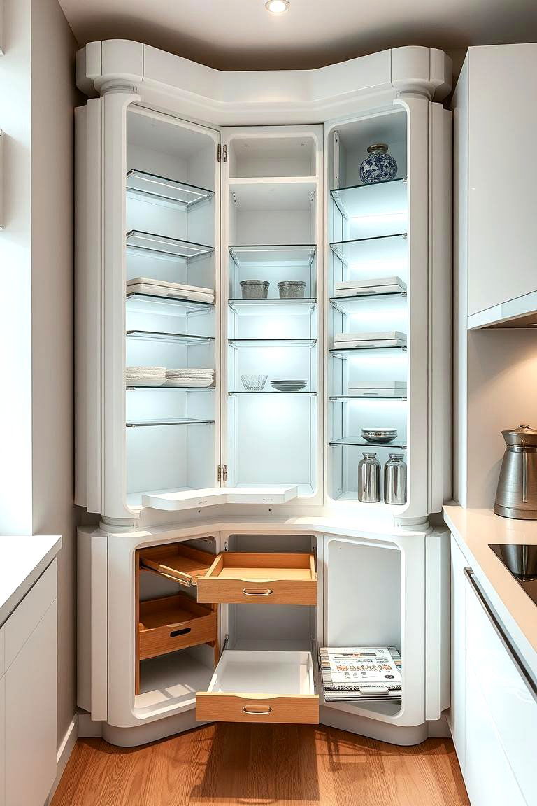 Innovative Modular Corner Cabinet System - 24 Blind Corner Kitchen Cabinet Ideas