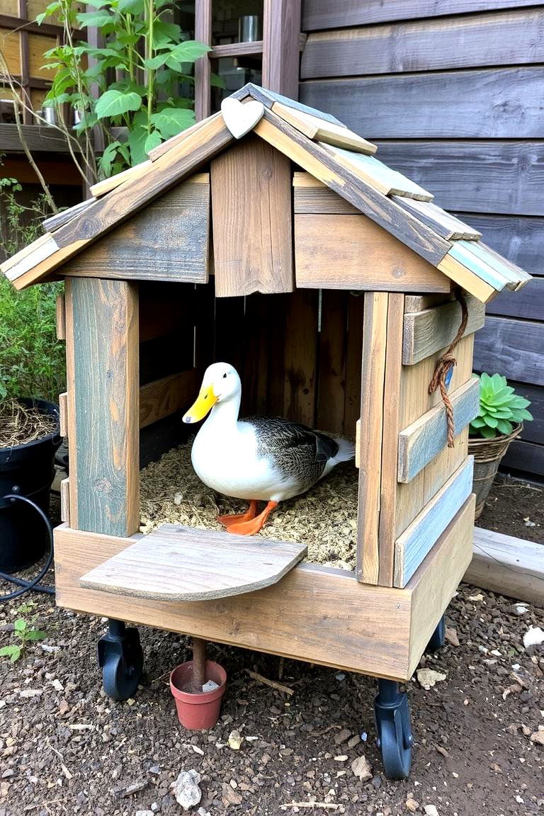 Innovative Recycled Duck Habitat - 24 Duck House Ideas