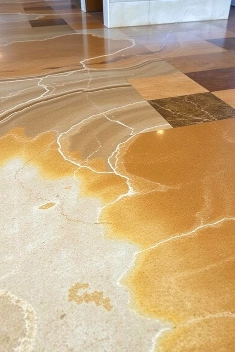 Innovative Resin Enhanced Stained Concrete Floors - 24 Stained Concrete Floors