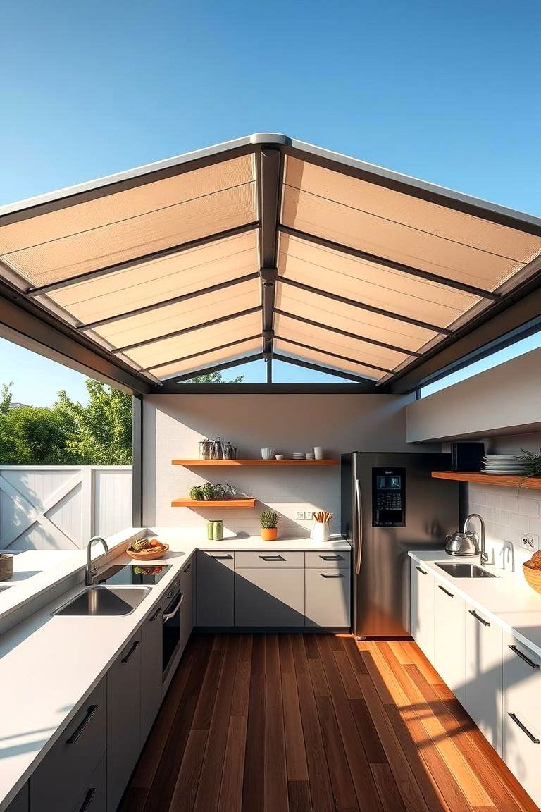 Innovative Retractable Roof Kitchen - 24 Luxury Outdoor Kitchen Ideas