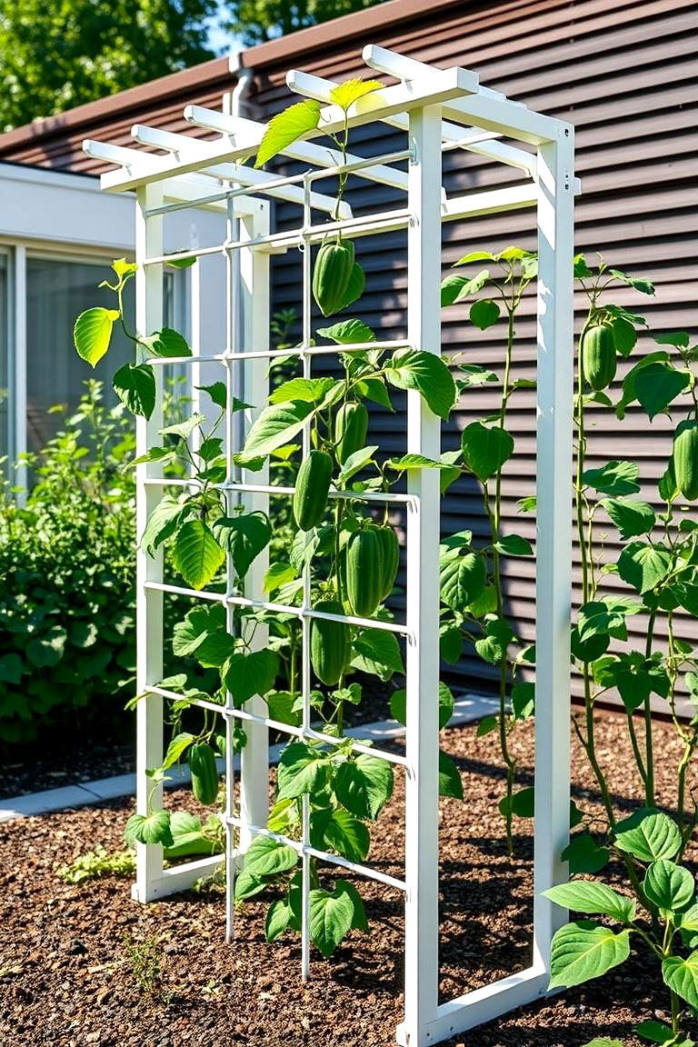 Innovative Retractable Trellis for Cucumbers - 24 Cucumber Trellis Ideas