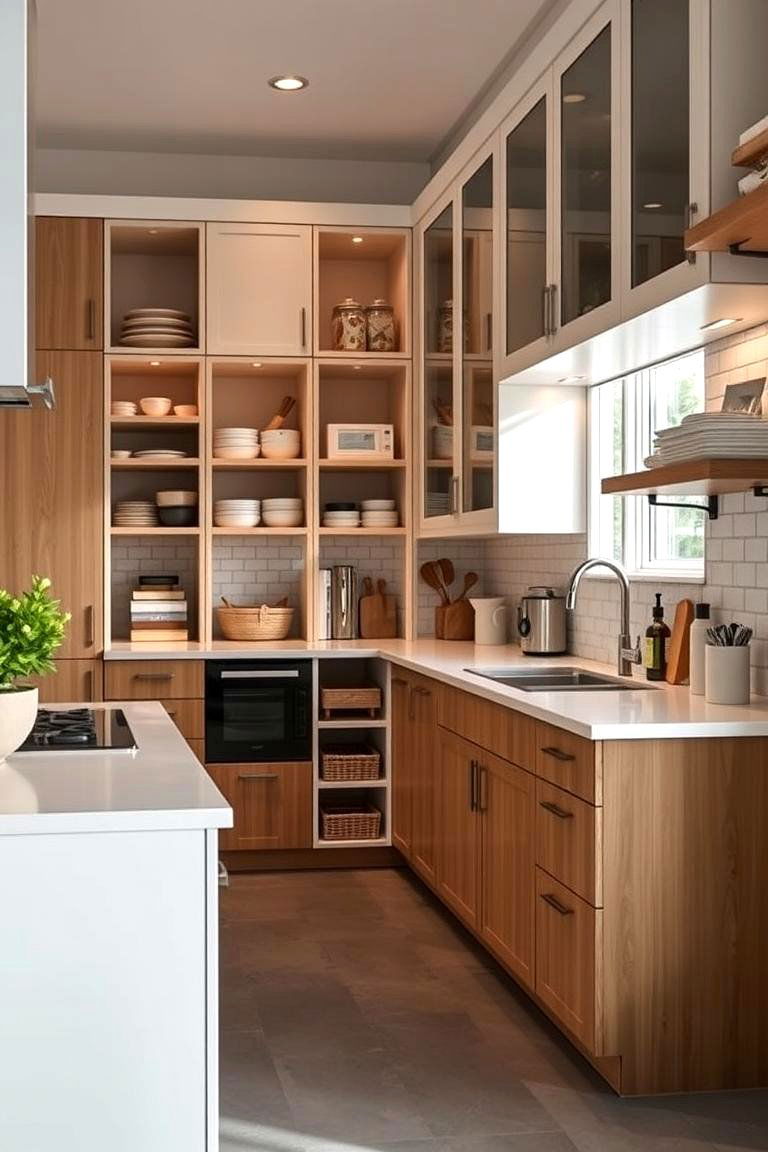Innovative Storage Solutions - 24 Kitchens With Grey Floors