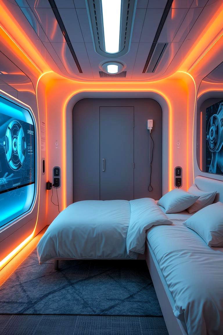 Innovative Tech Integration - 24 Dreamy Bedroom Design Ideas