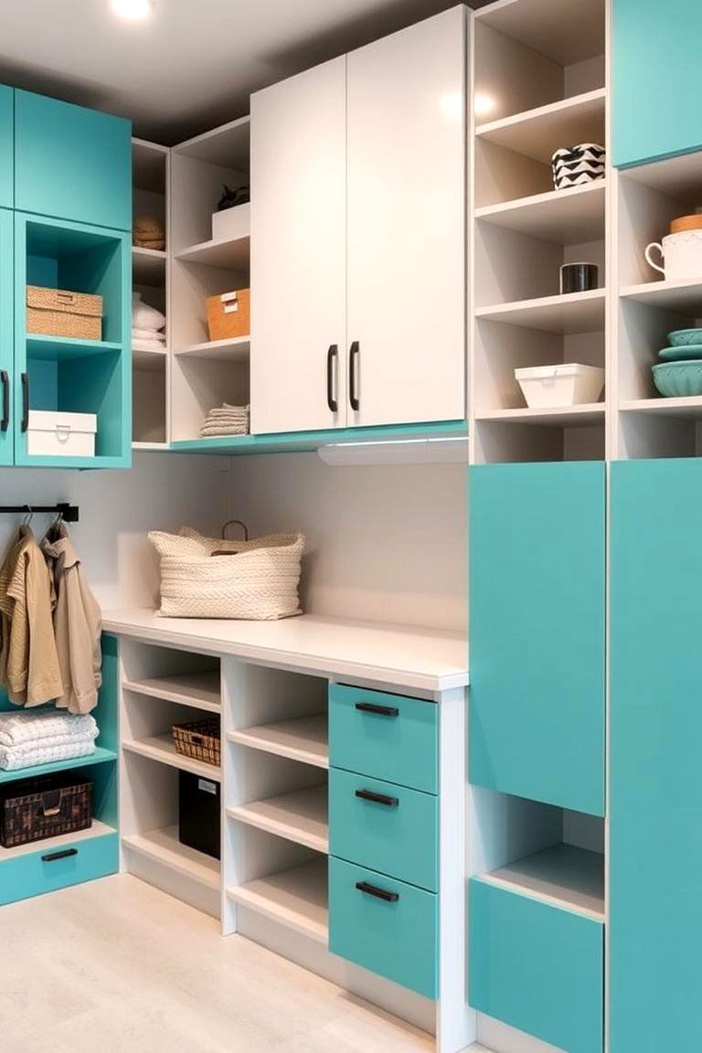 Innovative Turquoise Storage Solutions - 24 Turquoise Bedroom Ideas