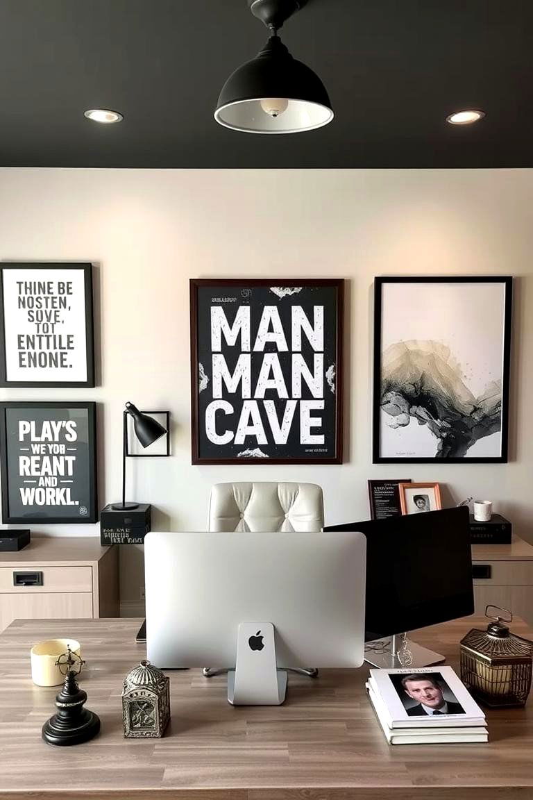 Inspirational Artwork and Decor - 24 Man Cave Office Ideas