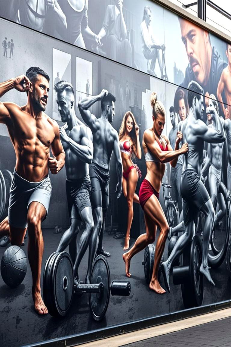 Inspirational Journey Through Time - 24 Gym Murals