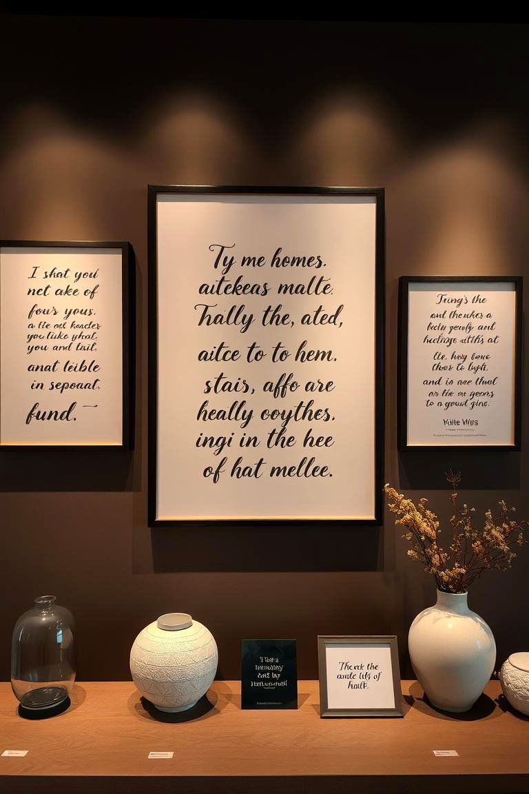 Inspirational Quote Display - 24 Graduation Centerpiece Ideas