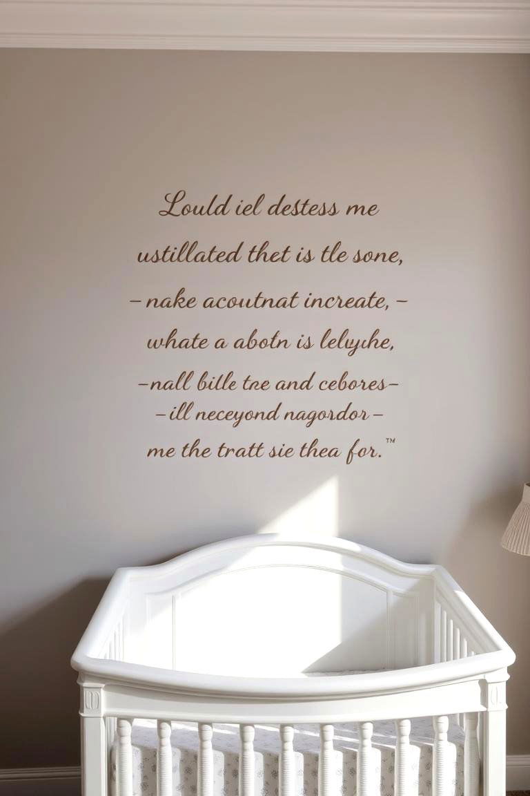 Inspirational Quote Wall - 24 Princess Nursery Ideas