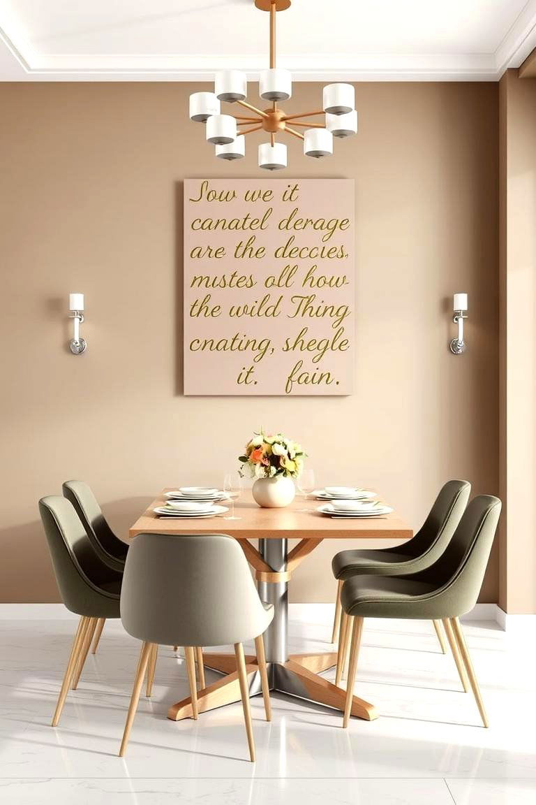 Inspirational Quote Wall Art - 24 Dining Room Wall Decor Ideas