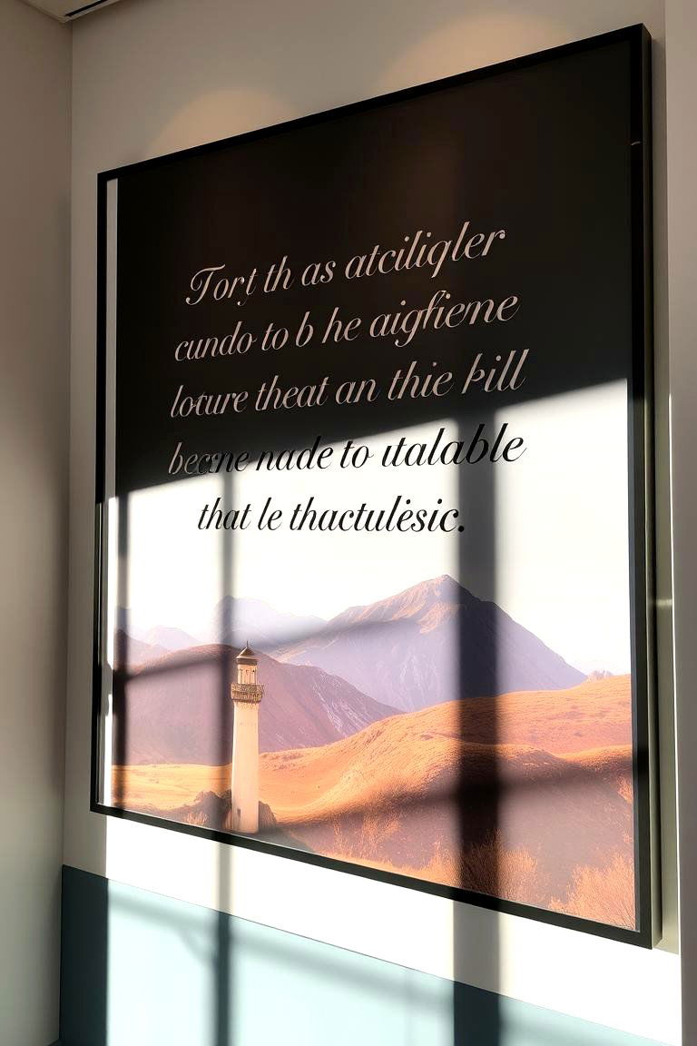 Inspirational Quote and Photo Combo - 24 Photo Wall Ideas