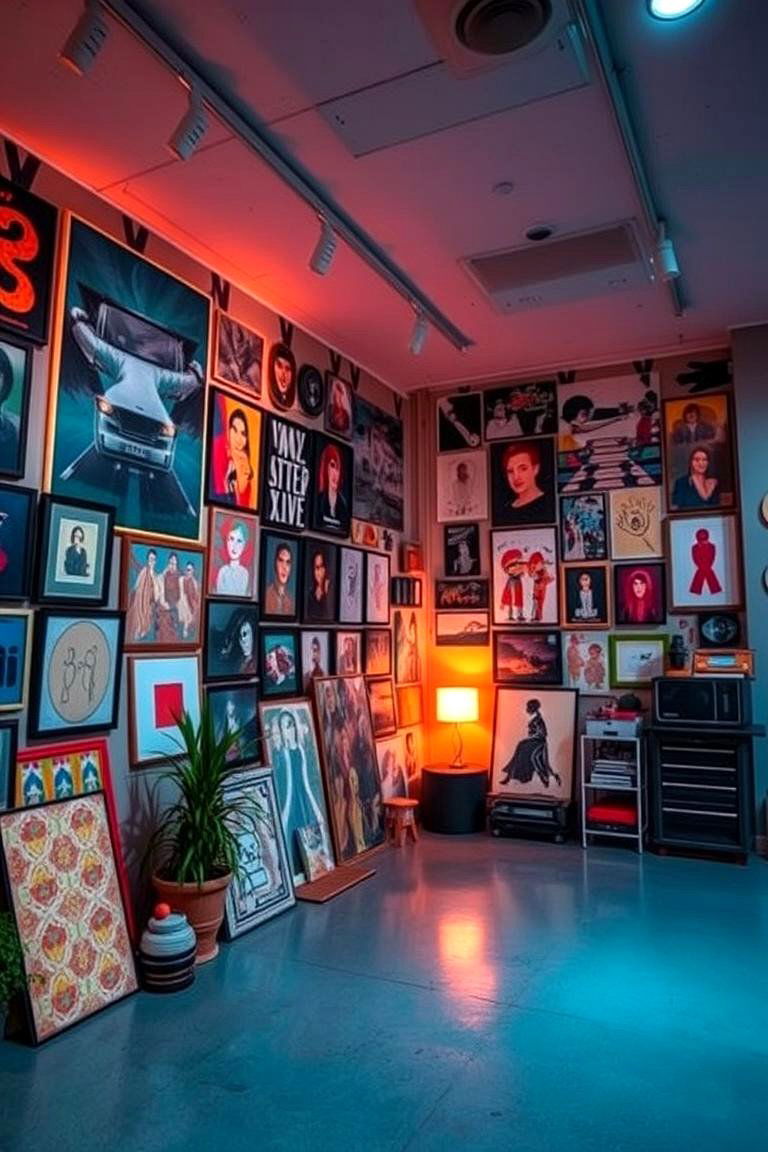 Inspiring Art Wall Studio - 24 Content Creator Room Ideas