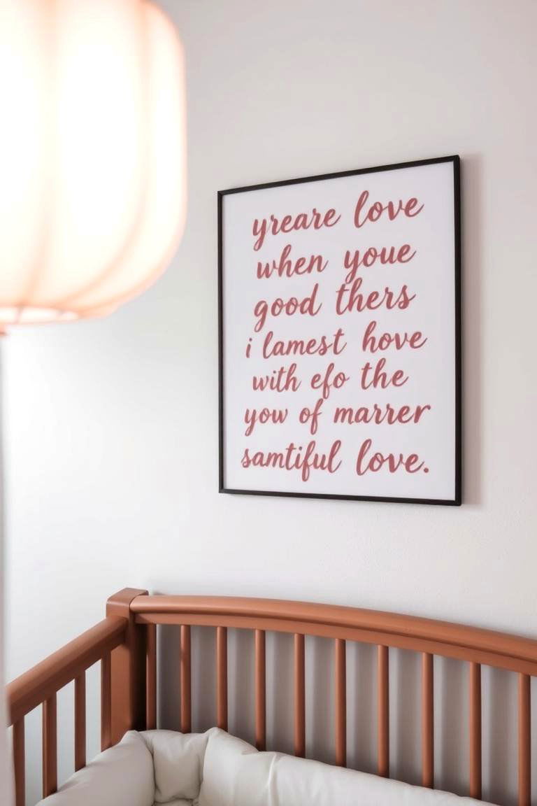 Inspiring Quote Art - 24 Pink Nursery Ideas
