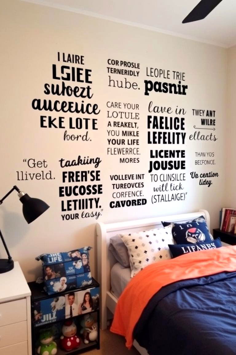 Inspiring Wall Quotes for Daily Motivation - 24 Teen Bedroom Ideas