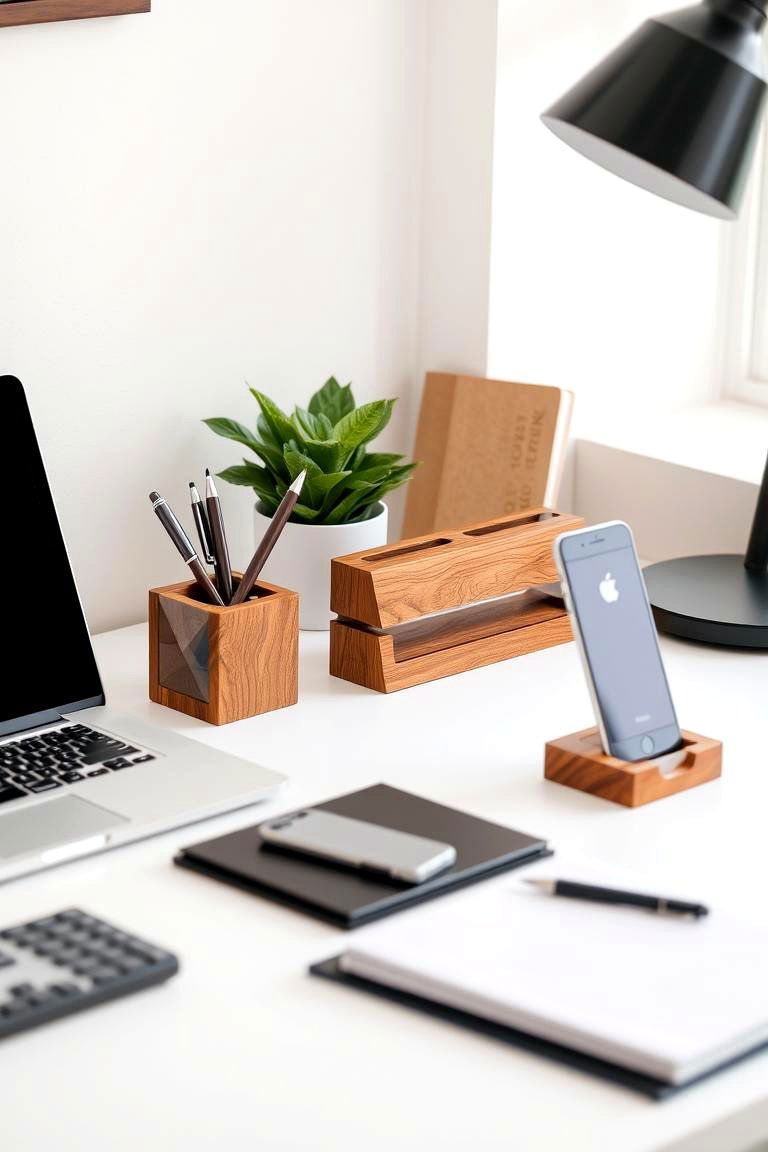 Inspiring Wooden Home Office Accessories - 24 Wooden Interior Design Ideas