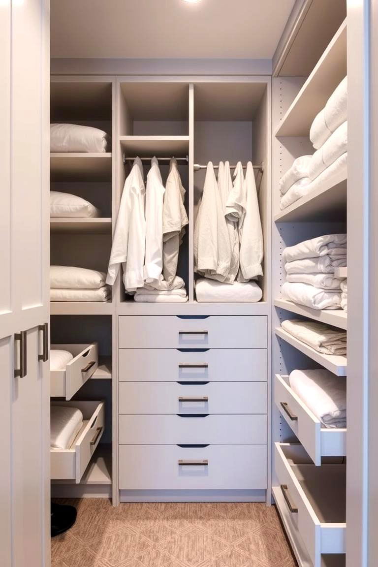 Install Built In Closet Organizers - 24 Bedding Storage Ideas
