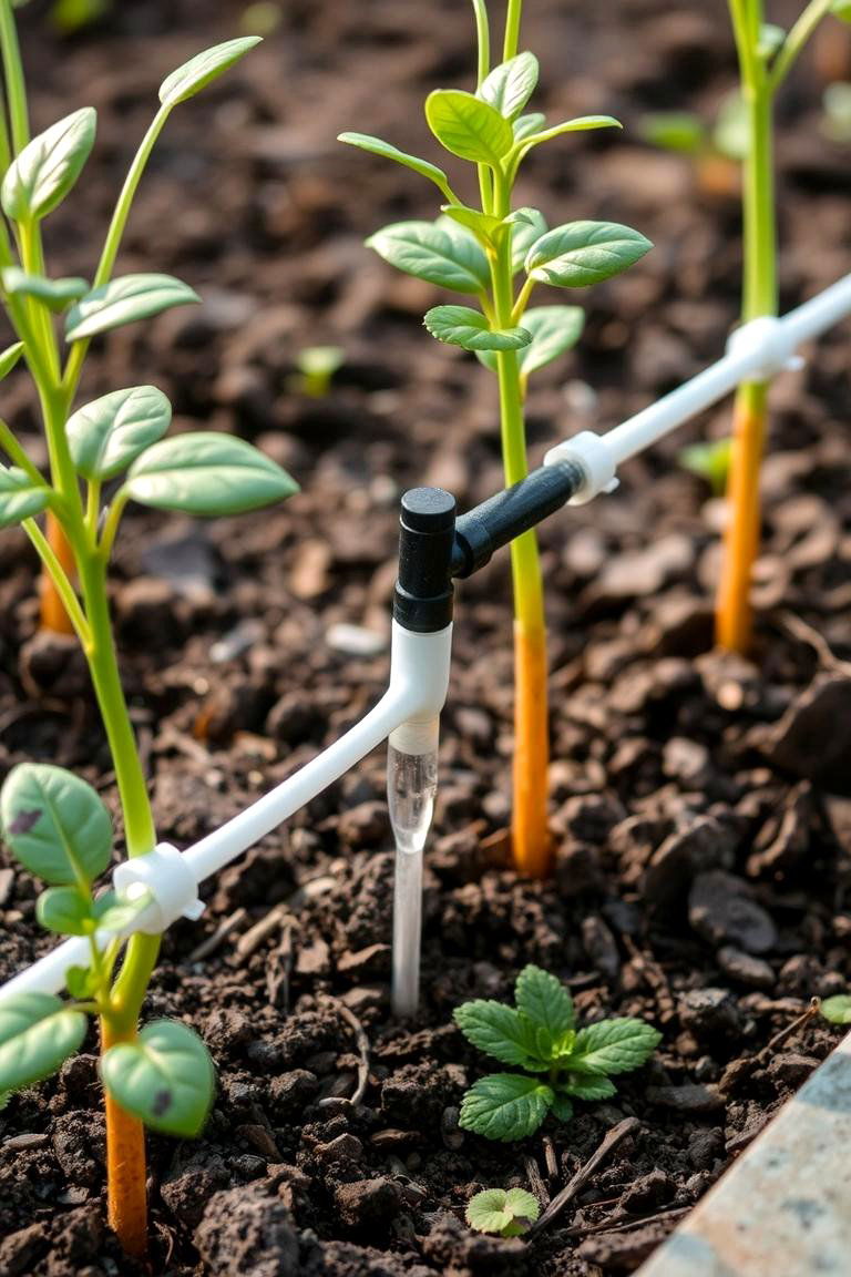 Install Drip Irrigation or Soaker Hoses - 24 Xeriscape Ideas