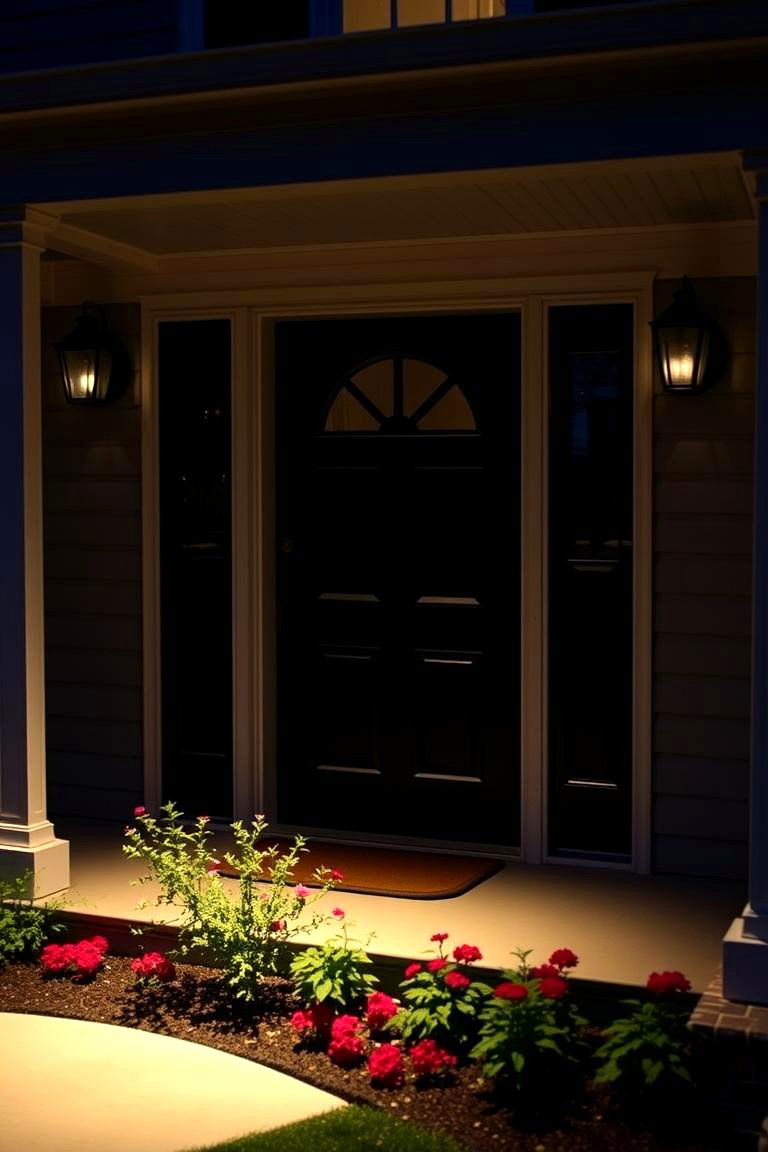 Install Elegant Lighting - 24 Front Step Ideas
