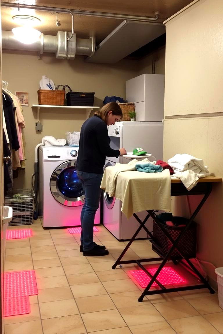 Install Heated Floors for Comfort - 24 basement laundry room ideas