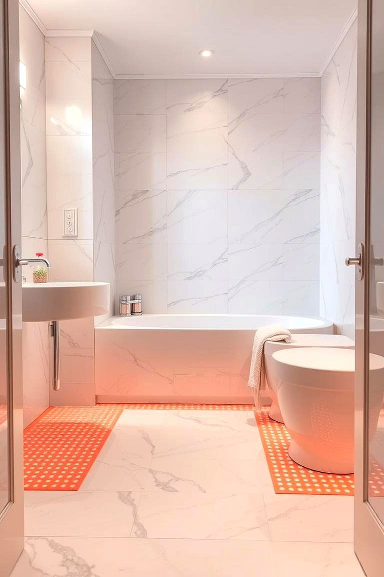 Install Heated Floors for Extra Comfort - 24 Bathroom Remodel Ideas