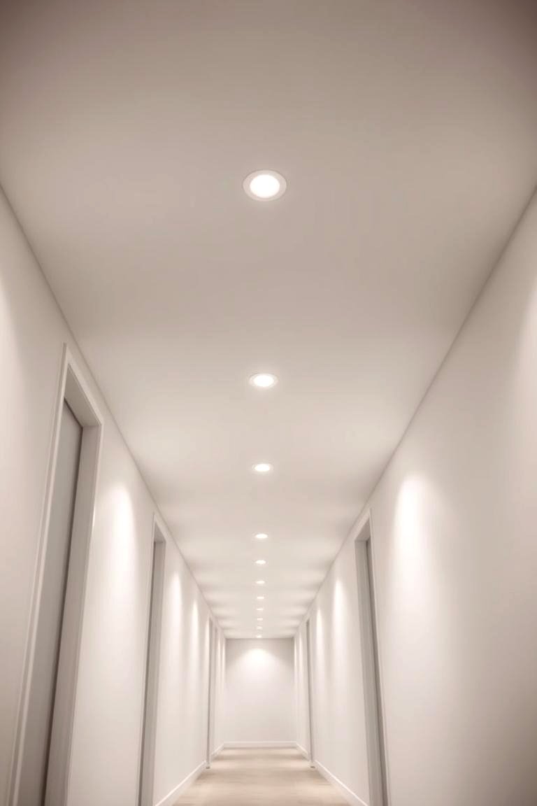 Install LED Recessed Lighting - 24 Narrow Hallway Lighting Ideas