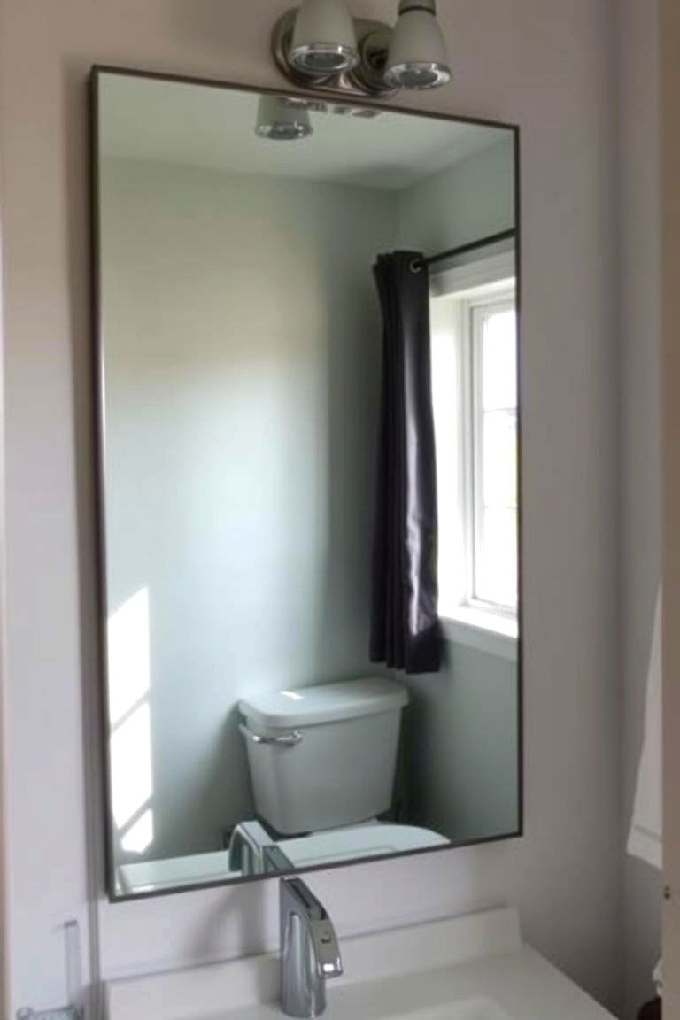Install Mirrored Walls to Amplify Light and Space - 24 Half Bathroom Ideas