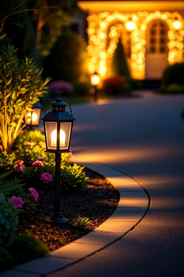 Install Outdoor Lighting - 24 Driveway Landscape Ideas