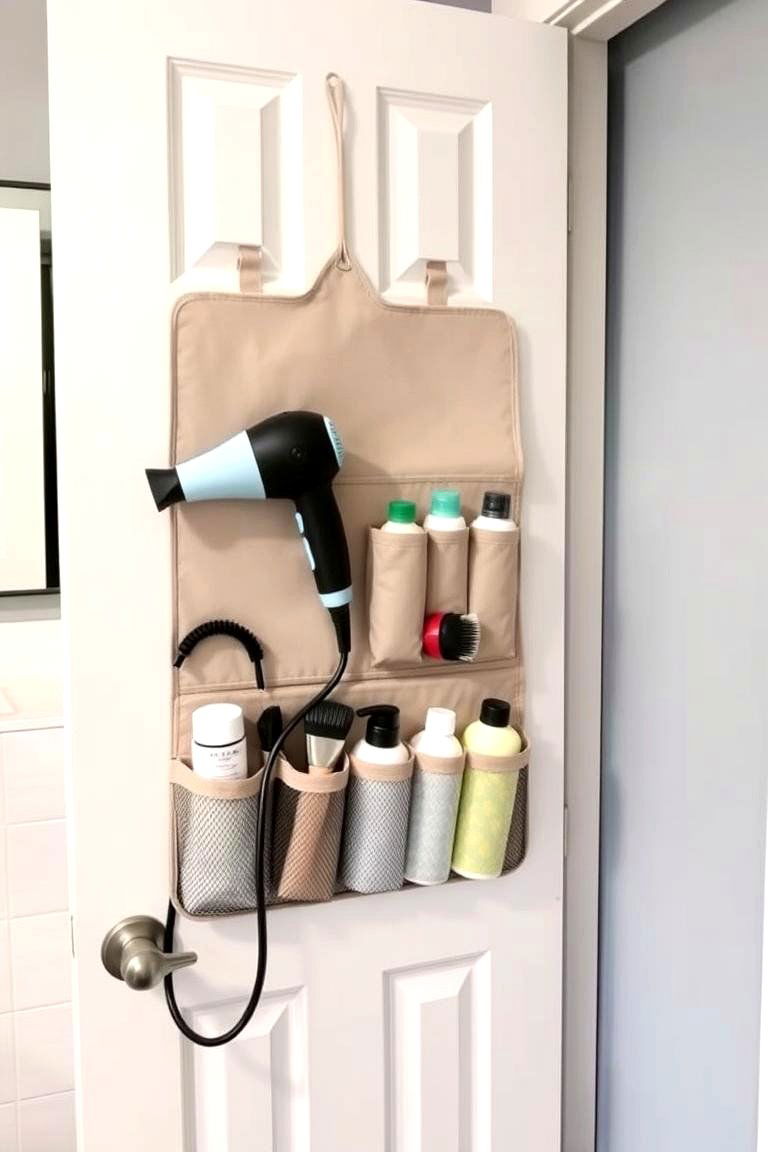 Install Over the Door Organizers - 24 Bathroom Organization Ideas