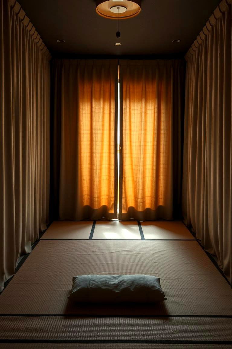 Install Privacy Curtains - 24 Zen Room Ideas