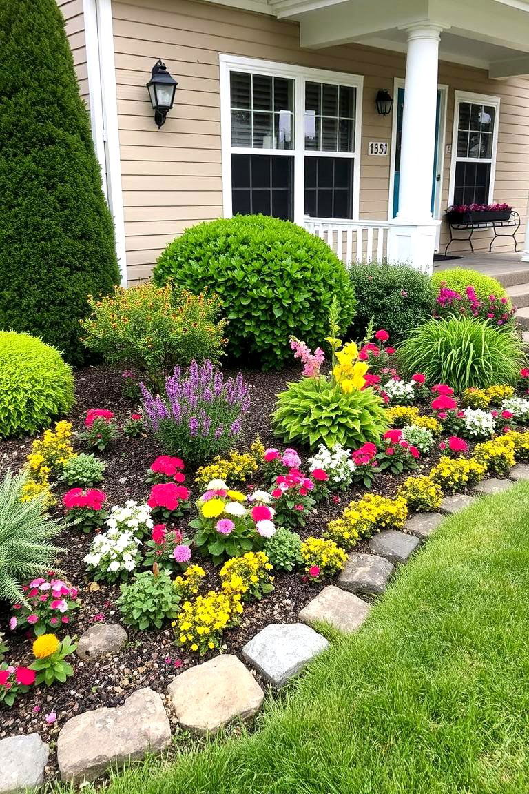 Install a Border Garden - 24 Front Yard Landscaping Ideas
