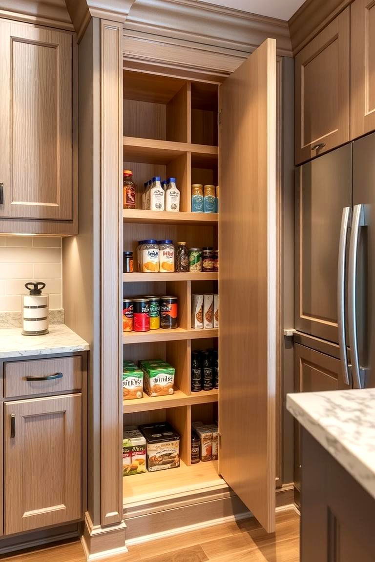 Install a Built In Pantry for a Seamless Look - 24 Larder Cupboard and Pantry Ideas for Your Kitchen