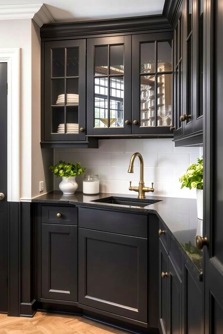 Install a Butlers Pantry with Gothic Flair - 24 Gothic Kitchen Ideas