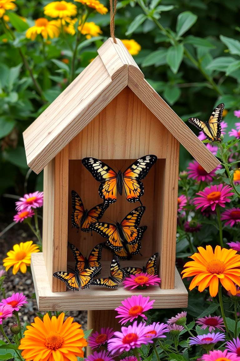 Install a Butterfly House - 24 Florida Backyard Ideas