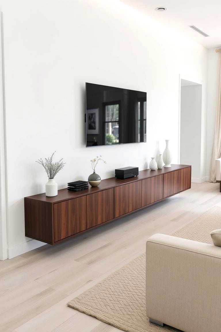 Install a Long Media Console - 24 Long Living Room Ideas
