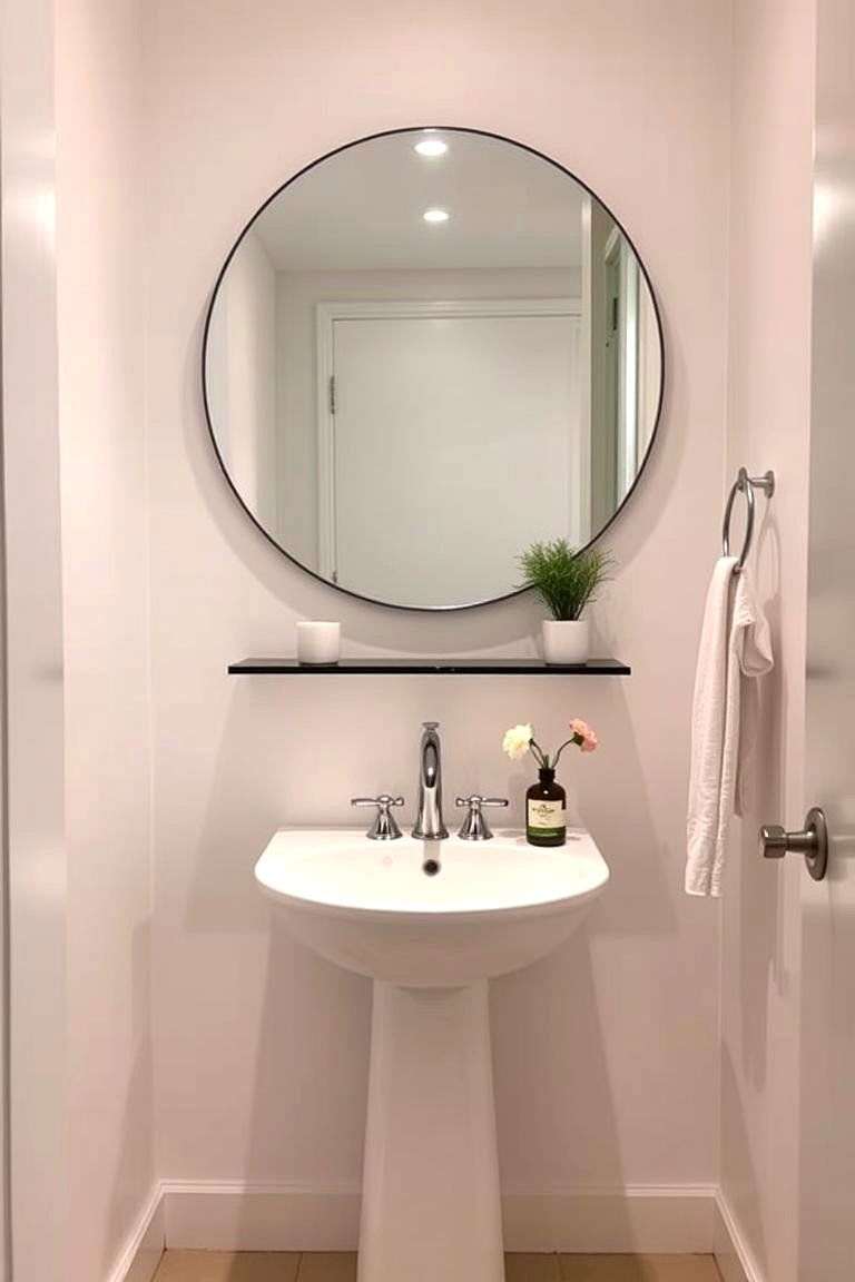 Install a Pedestal Sink - 24 Small Master Bathroom Ideas