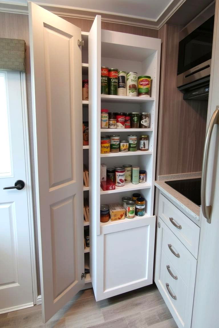 Install a Pull Out Pantry - 24 Mobile Home Kitchen Ideas