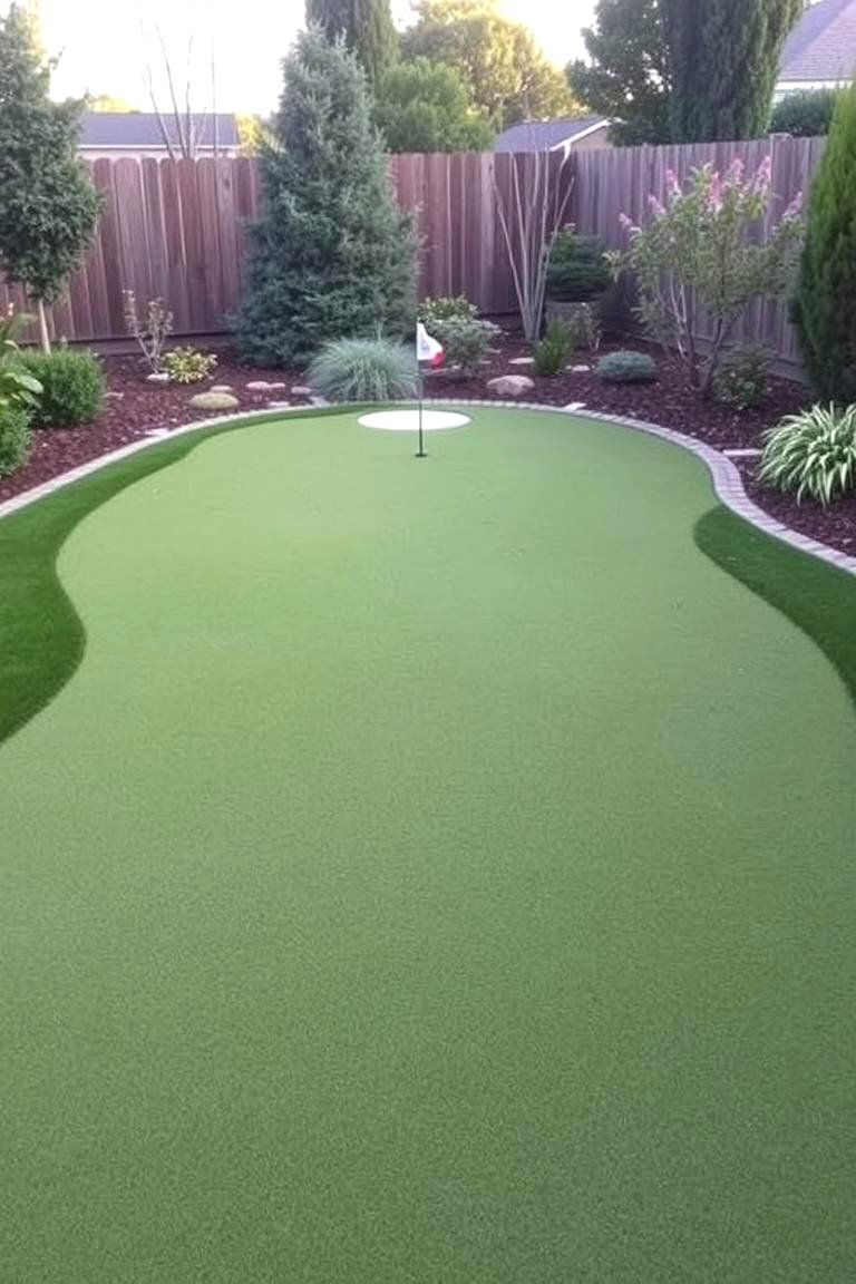 Install a Putting Green for Golf Lovers - 24 Florida Backyard Ideas