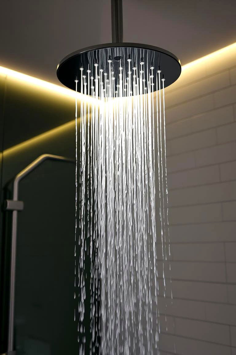 Install a Rain Showerhead - 24 Bathroom Decor Ideas